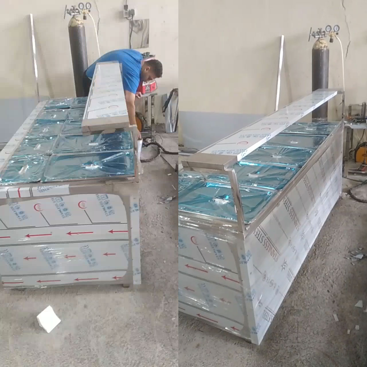 تاپینگ گرم رومیزی عرض بزرگ ده لگن برقی