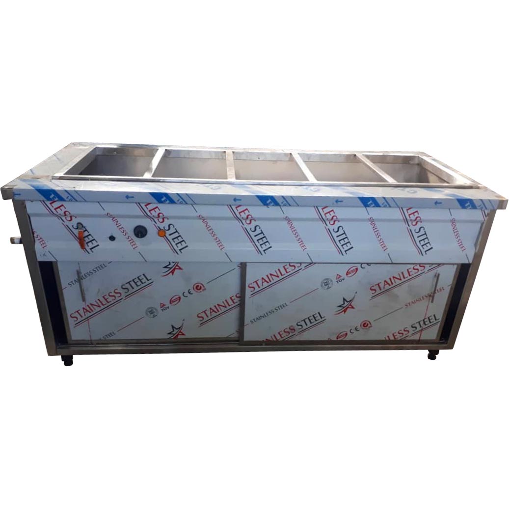 تاپینگ گرم 5 بن ماری برقی گازی کانتر سلف سرویس آش و حلیم